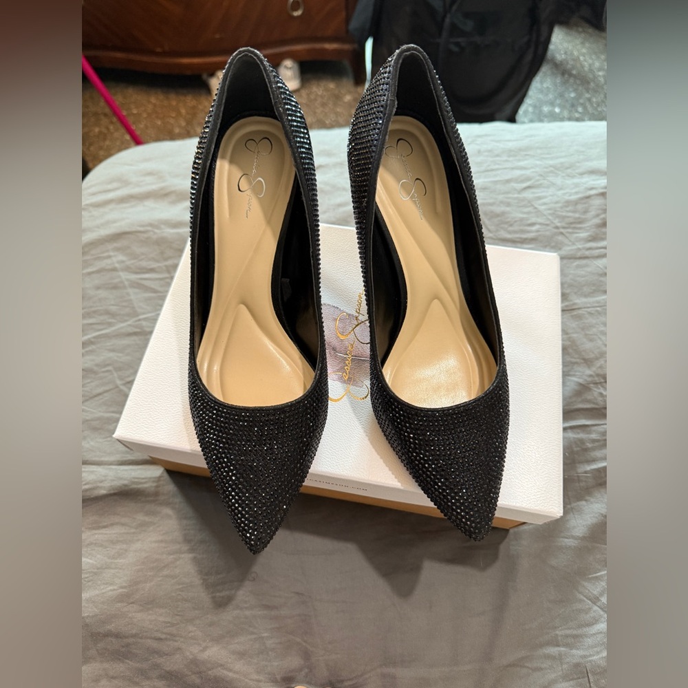 JESSICA SIMPSON - Elegant Black Women's Medium Heels